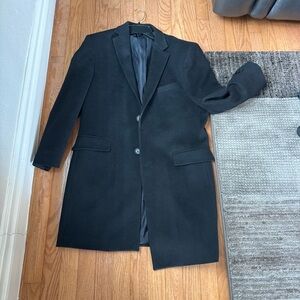 Sinto Men's 100%
Wool Long Single Breast coat no outer pockets